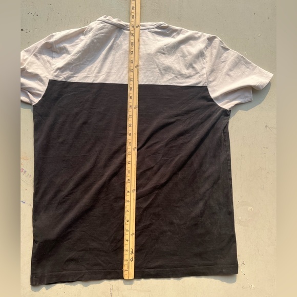 Men's BOSS T-Shirt Black White Logo Spell-Out XL FADED Designer Europe Casual - Picture 13 of 14